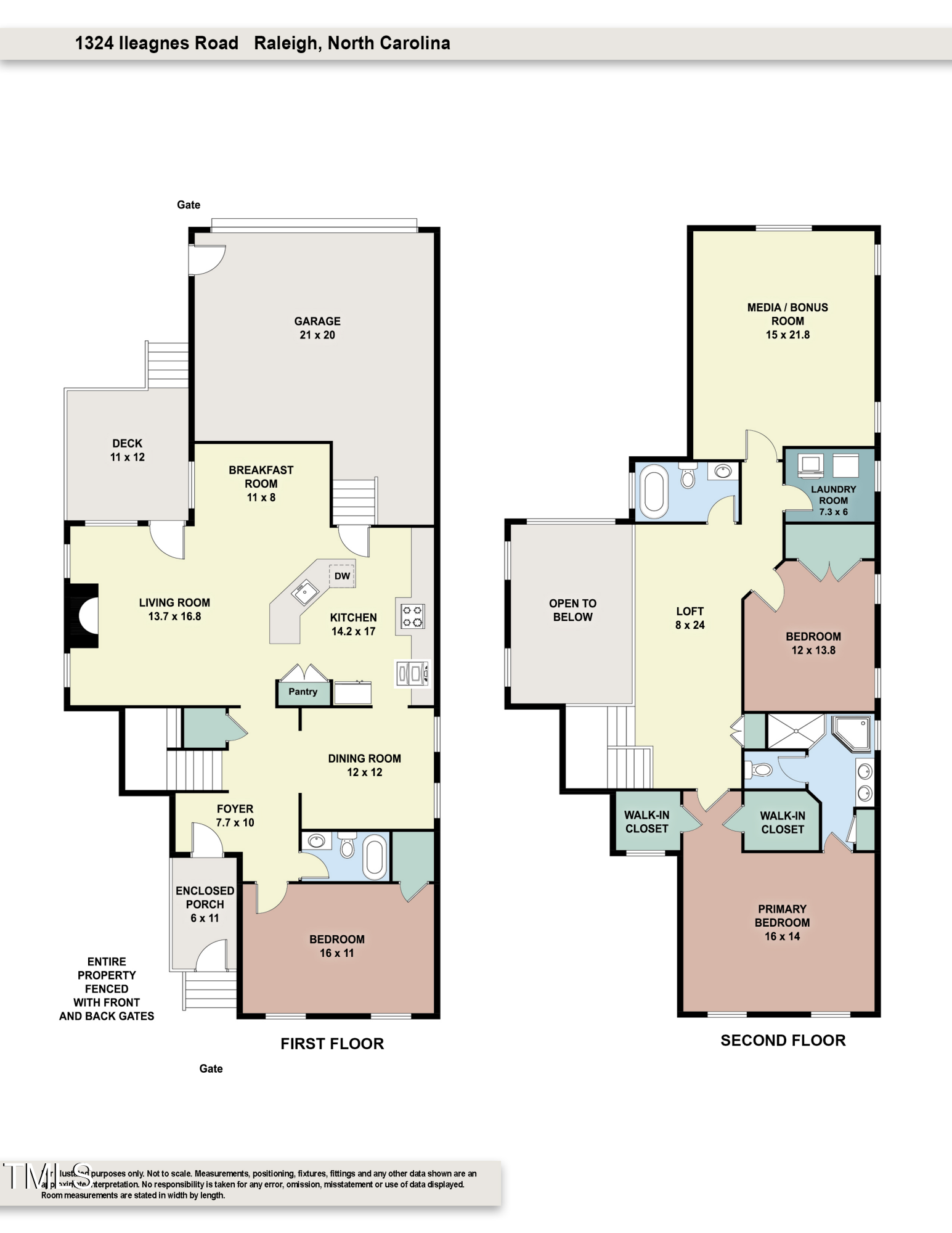1324 Ileagnes Road Raleigh, NC 27603 - Photo 74 of 76 Floor Plan for 1324 Ileagnes