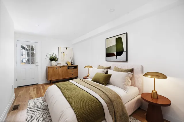 a kitchen with stainless steel appliances a refrigerator and a sink