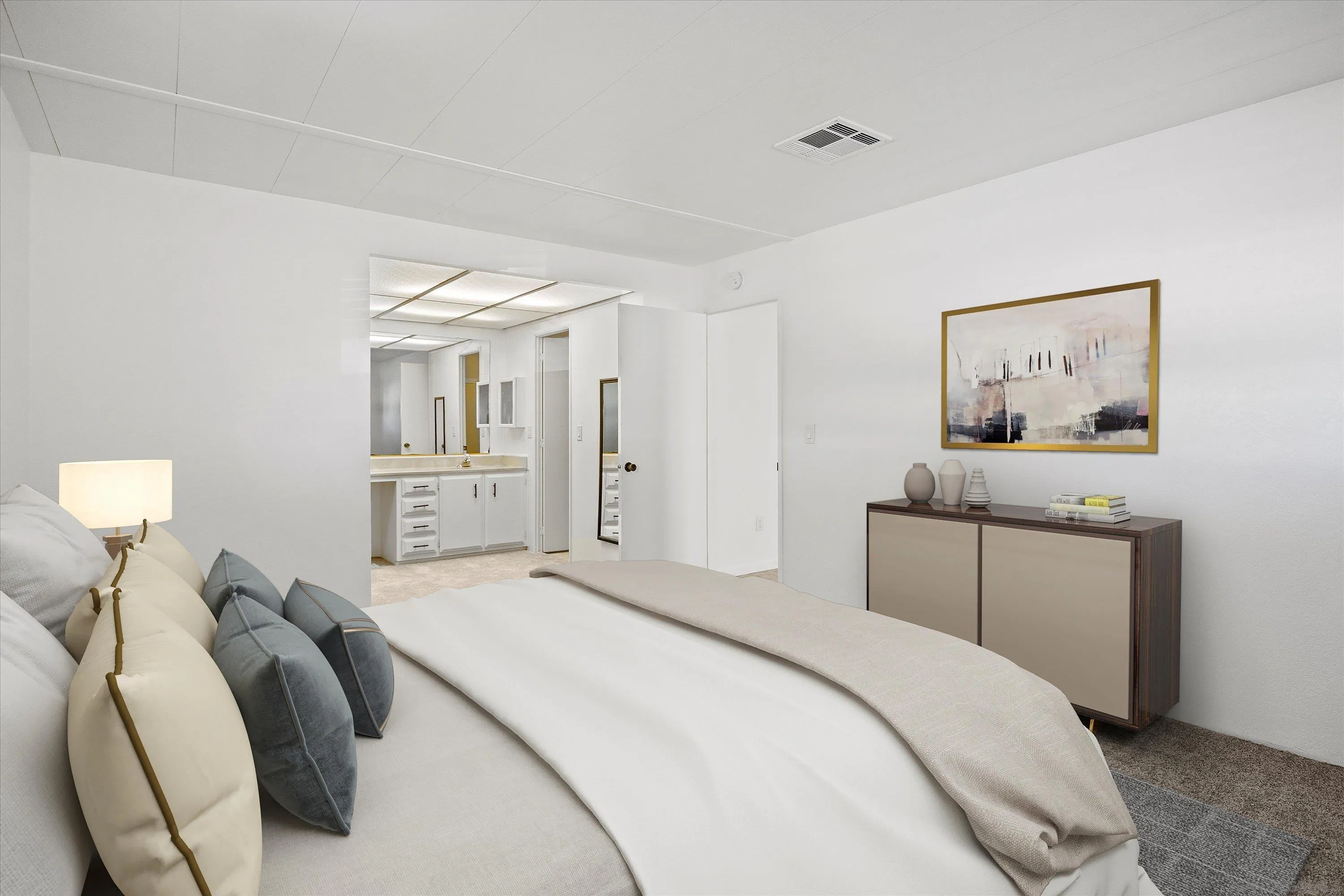 1925 Otay Lakes Road Chula Vista, CA 91913 - Photo 9 of 27 a bedroom with a bed and a painting on the wall