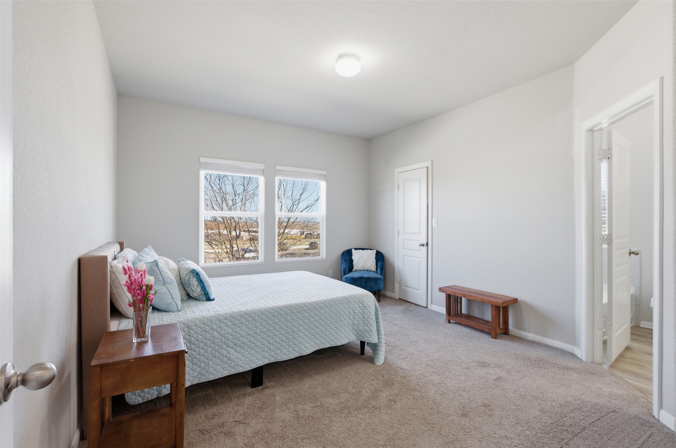480 Waterloo Drive Kyle, TX 78640 - Photo 6 of 23 Bedroom featuring carpet floors and baseboards