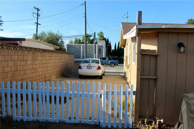 a house view with a garden space