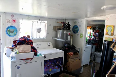 a room with storage and utility