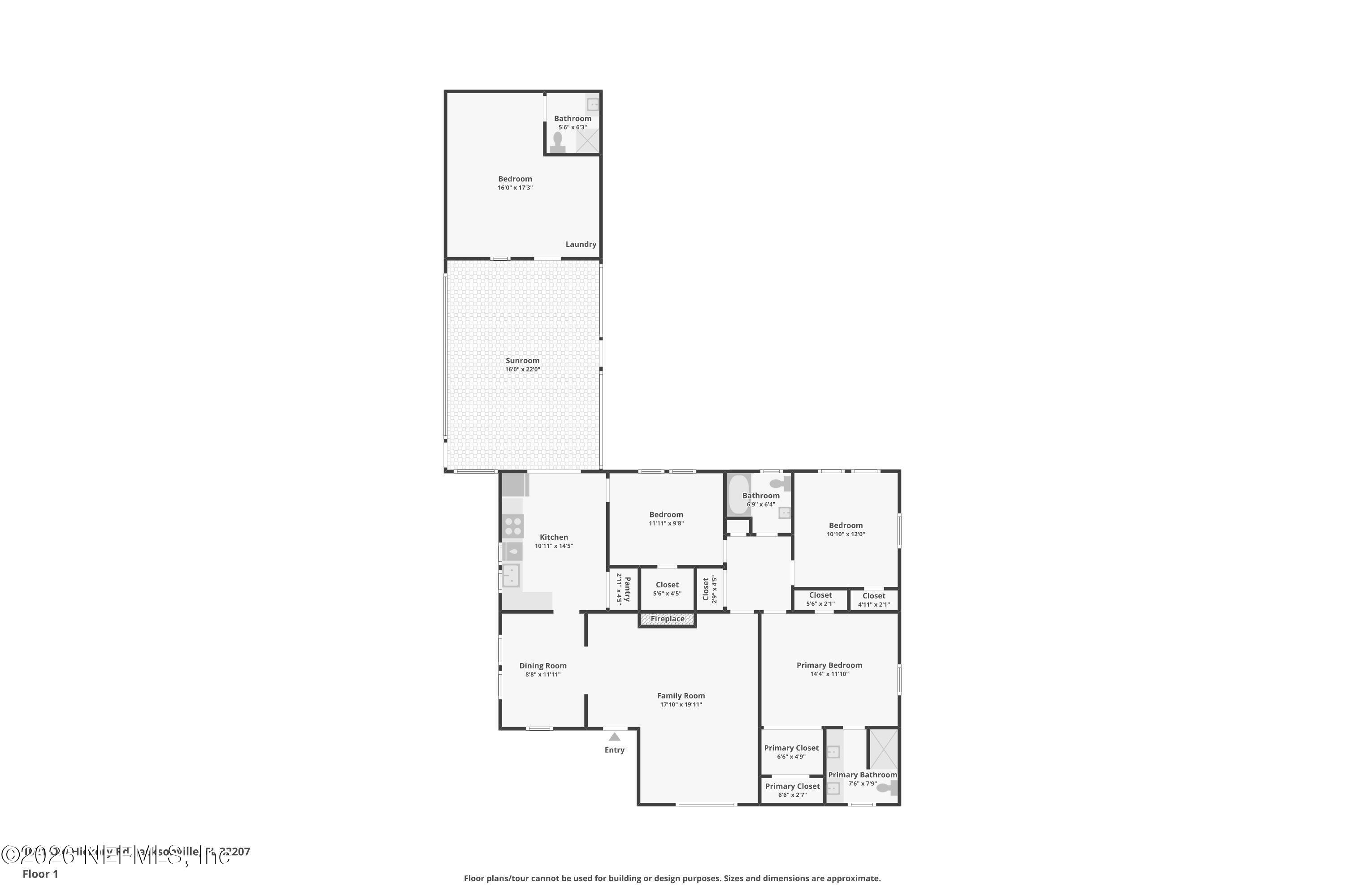 1021 Old Hickory Road Jacksonville, FL 32207 - Photo 42 of 42 a picture of a floor plan
