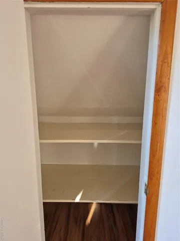 a view of a closet