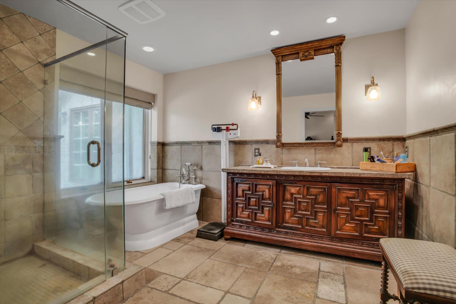 17230 Franscella Lane Ripon, CA 95366 - Photo 29 of 50 a bathroom with a sink a vanity and a shower