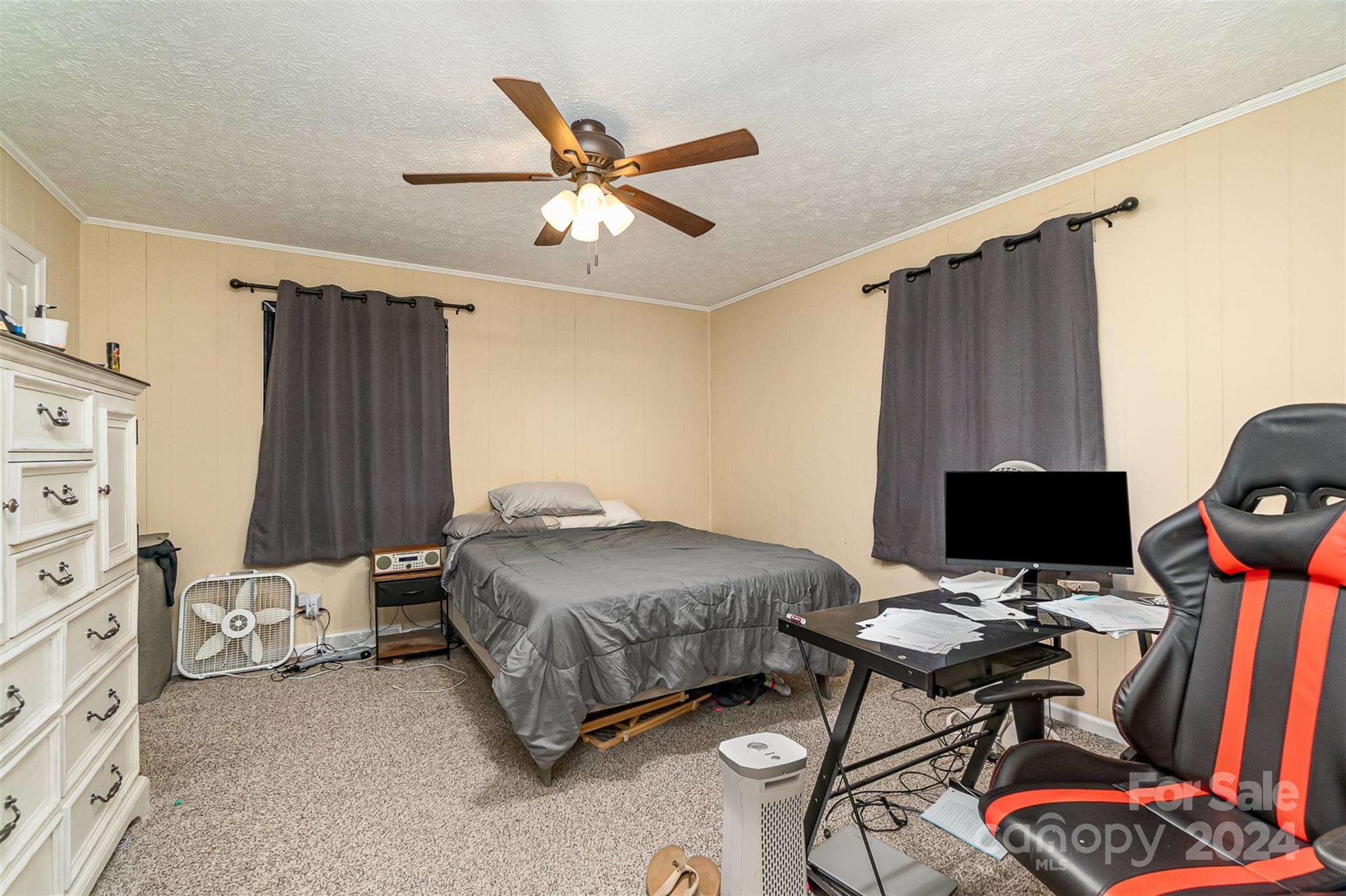 501 Weaver Street Cherryville, NC 28021 - Photo 14 of 26 a bedroom with a bed and a desk