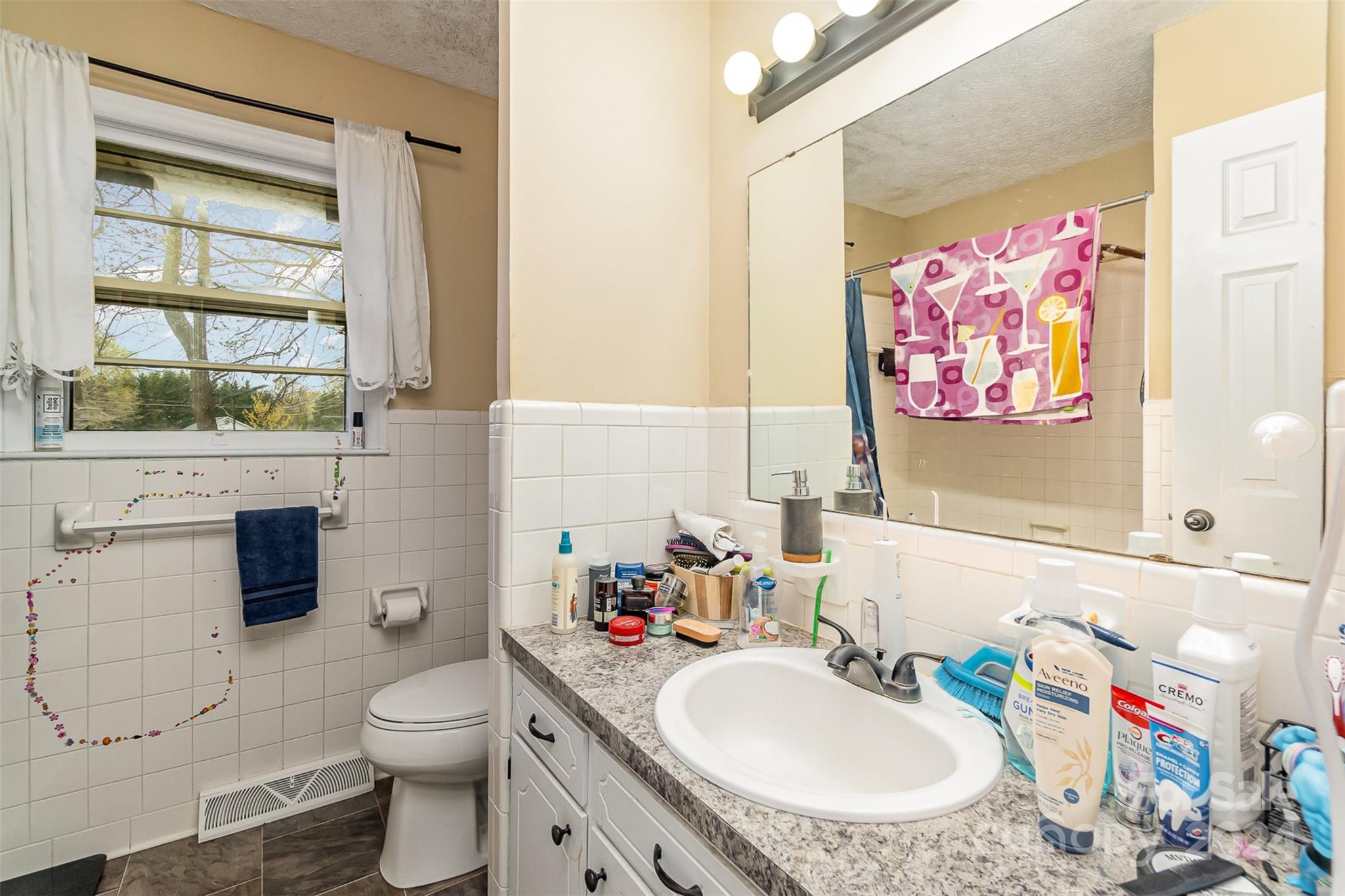 501 Weaver Street Cherryville, NC 28021 - Photo 21 of 26 a bathroom with a sink a vanity and a toilet