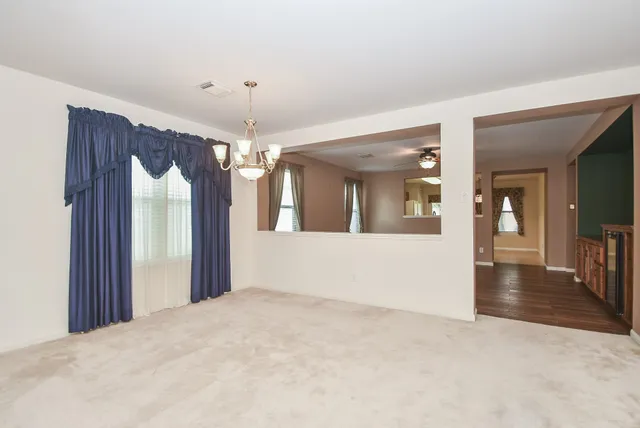 a view of a hallway with interior of the house