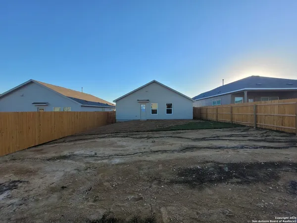 a backyard of a house