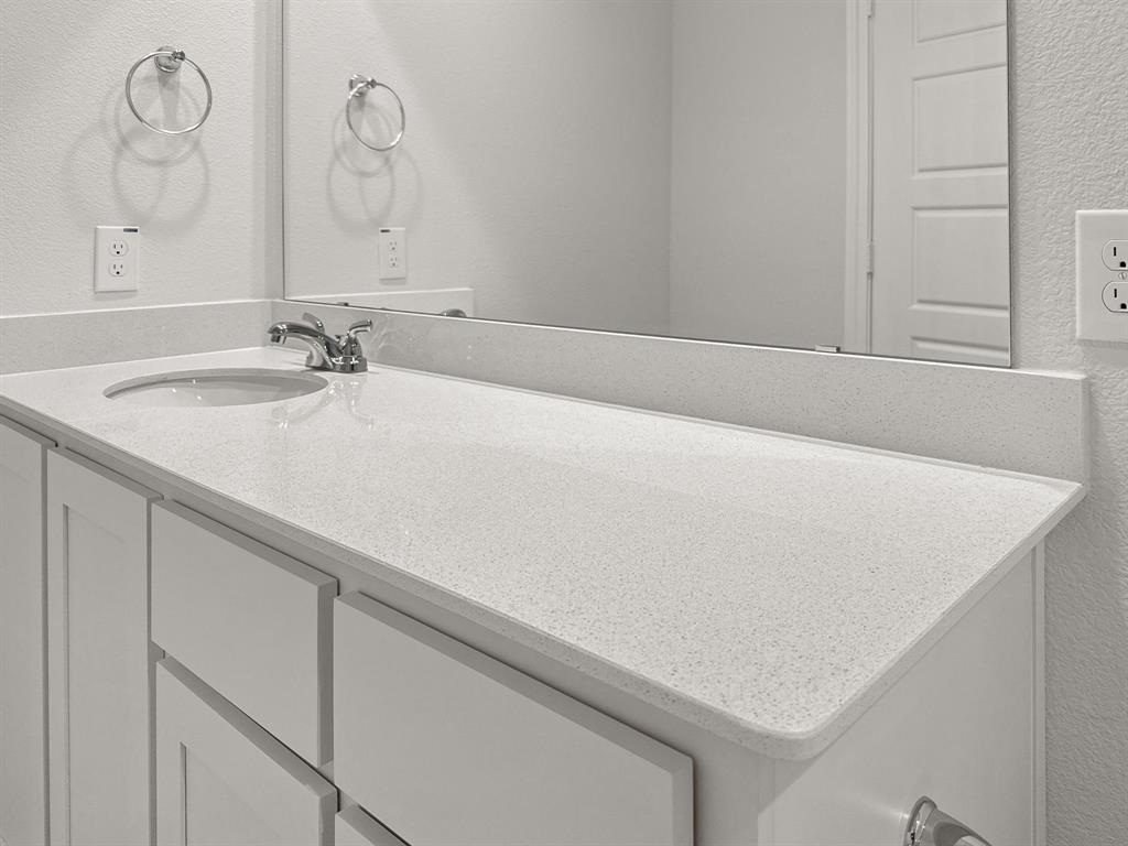 1908 Iris Road Melissa, TX 75454 - Photo 25 of 30 a bathroom with a sink and a mirror