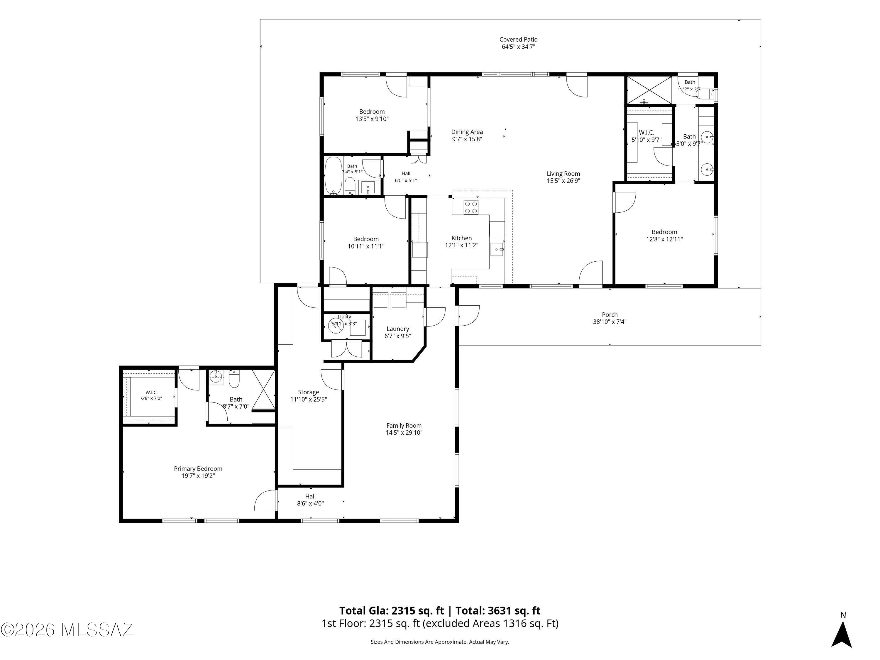 2701 East Sahuarita Road Vail, AZ 85641 - Photo 50 of 50 Floor Plan Sahaurita