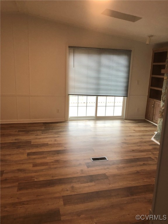 5523 Ridge Road Heathsville, VA 22473 - Photo 17 of 23 Empty room with dark hardwood / wood-style floorin