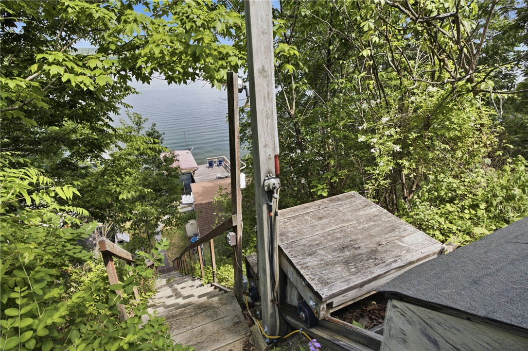 4872 Oak Road Starkey, NY 14837 - Photo 21 of 25 Top of Stairs & Tram