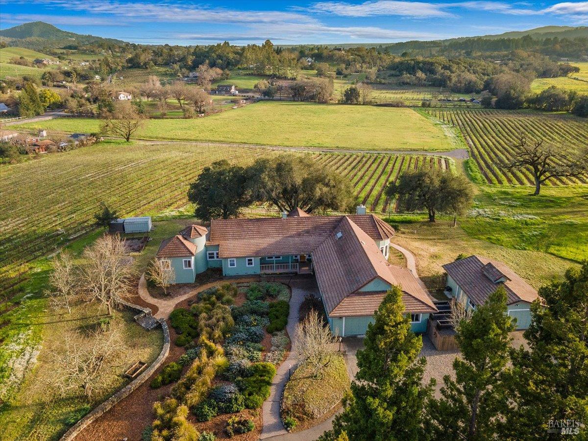 910-920 Lytton Springs Road Healdsburg, CA 95448 - Photo 41 of 59 an aerial view of residential houses with outdoor space