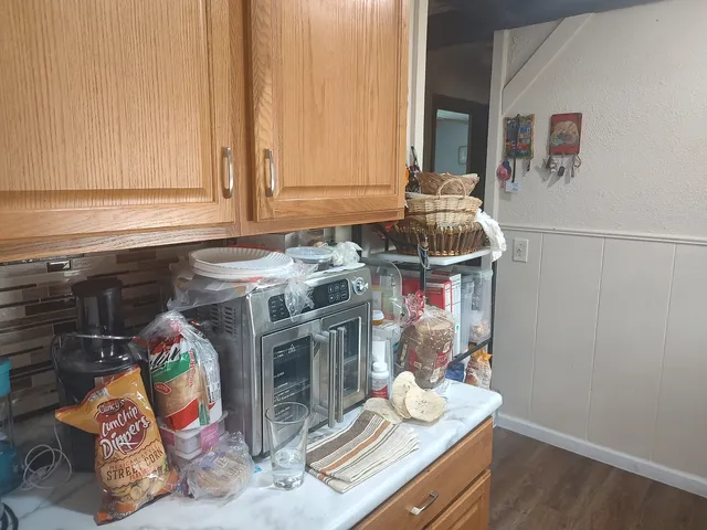 a room with storage and utility