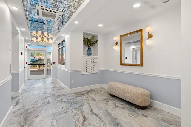 a view of a lake with a big yard