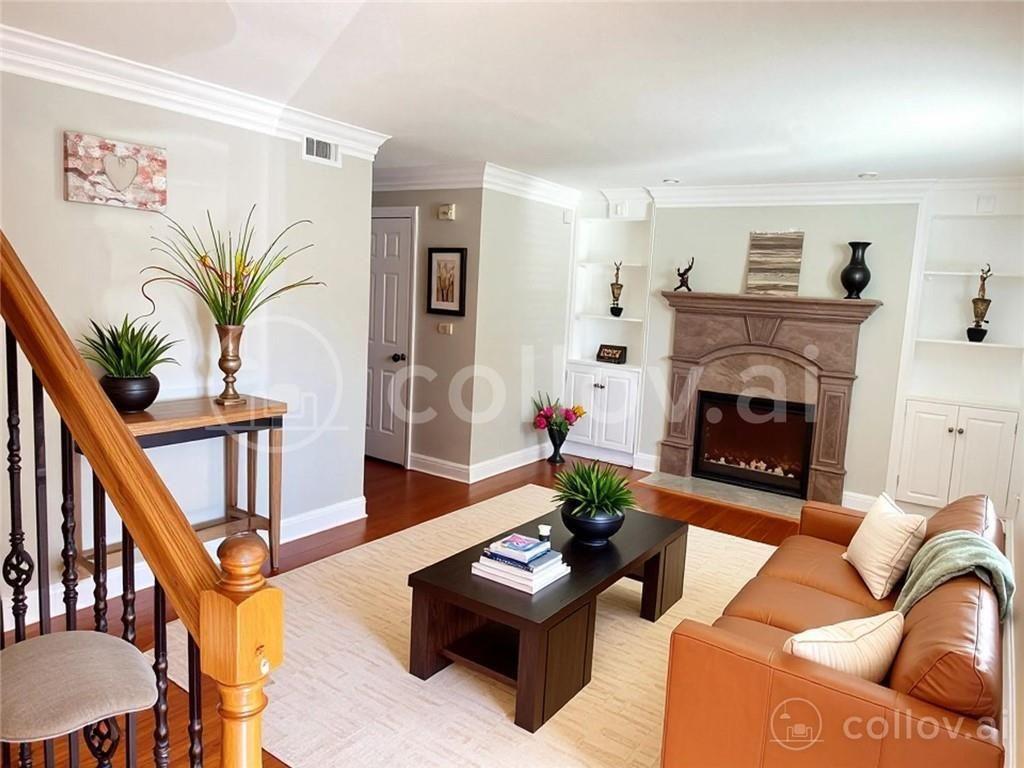 4430 Tilly Mill Road, Unit 104 Dunwoody, GA 30360 - Photo 8 of 37 a living room with furniture and a fireplace