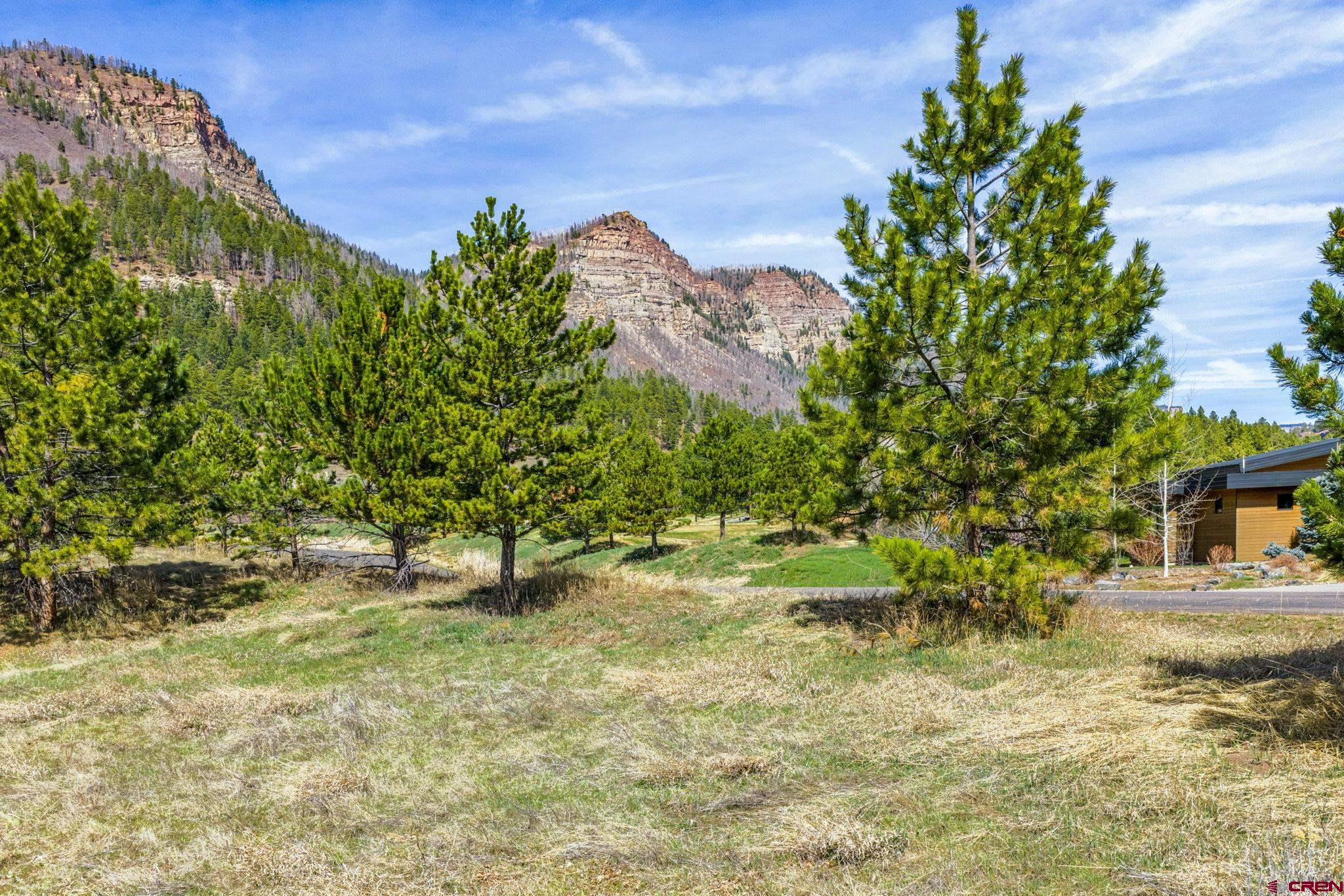 24 Cliffs Edge Drive Durango, CO 81301 - Photo 19 of 21 a view of a yard with plants and a fountain