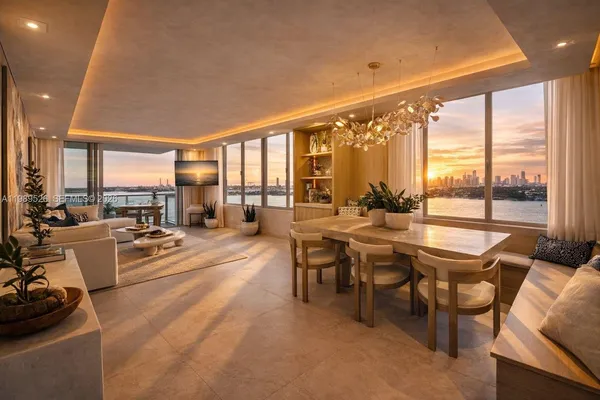 a very nice looking living room with furniture and a large window