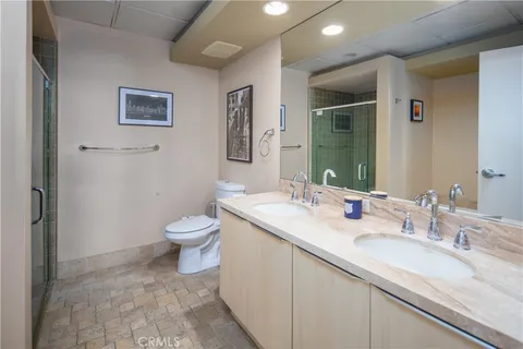 a city view with a building