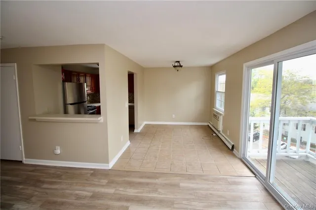 a view of a room with window