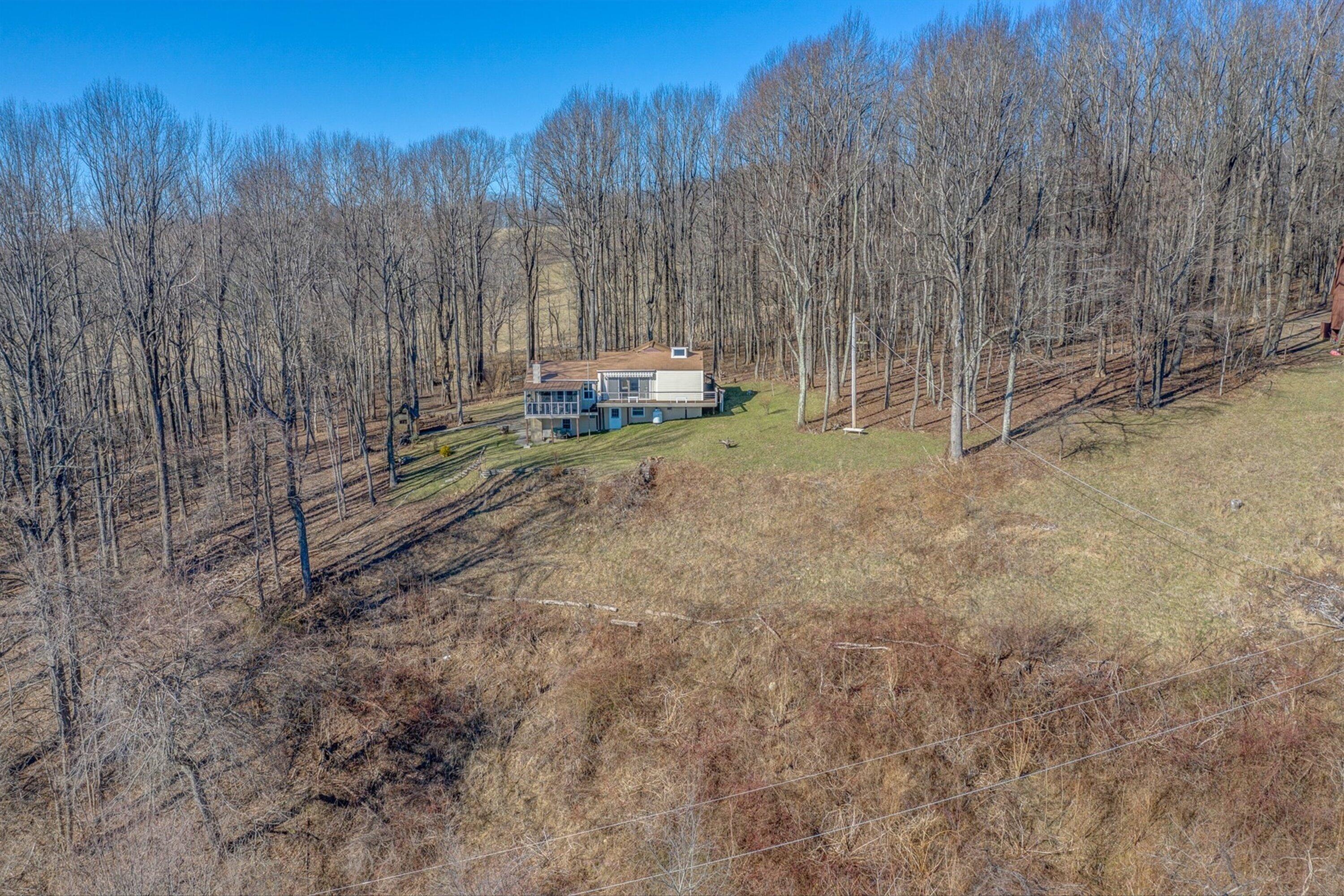 1575 Walnut Knob Road Floyd, VA 24091 - Photo 49 of 62 a backyard of a house with lots of green space