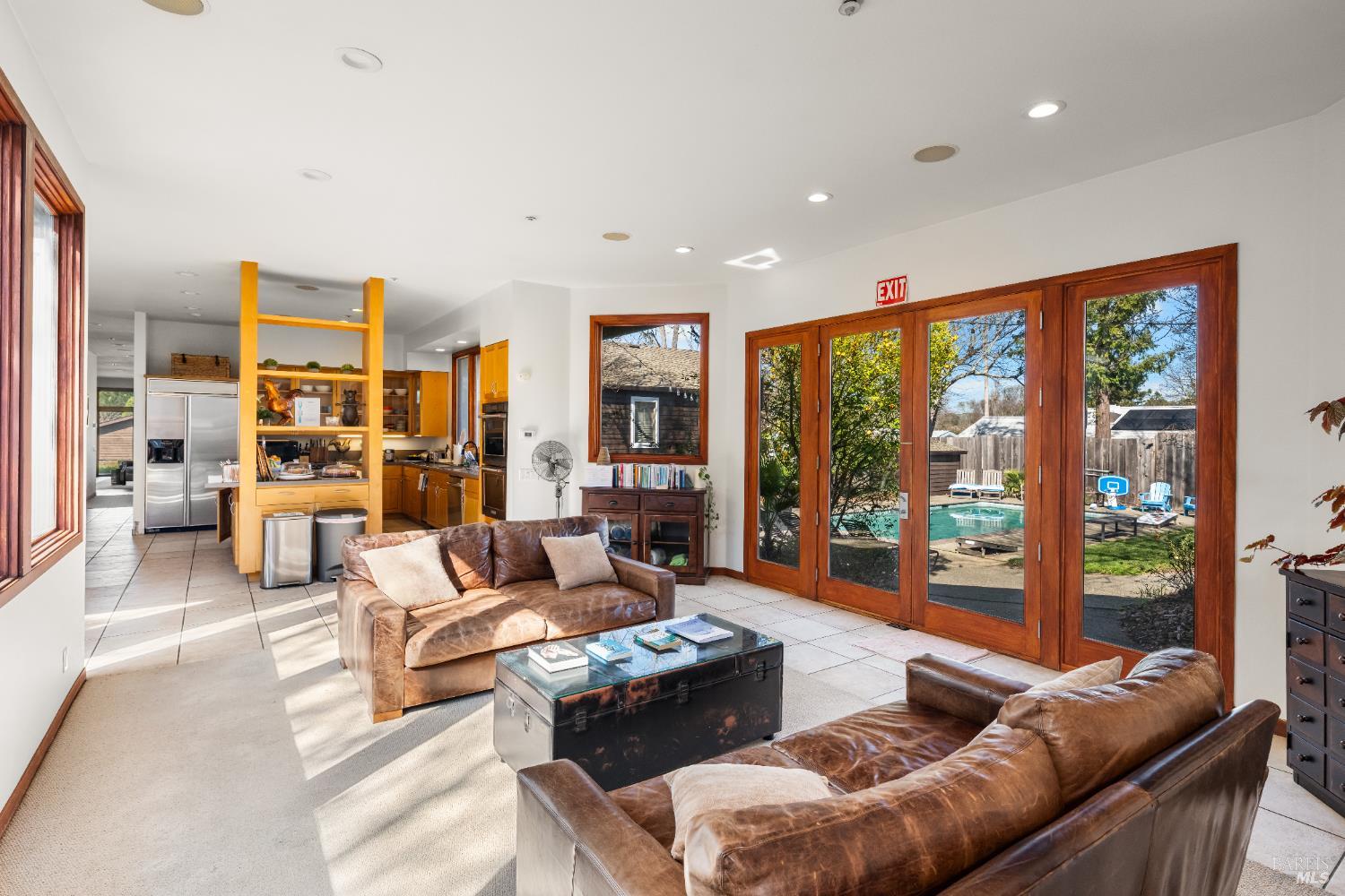 8 Circle Road San Rafael, CA 94903 - Photo 37 of 48 a living room with furniture large windows and wooden floor