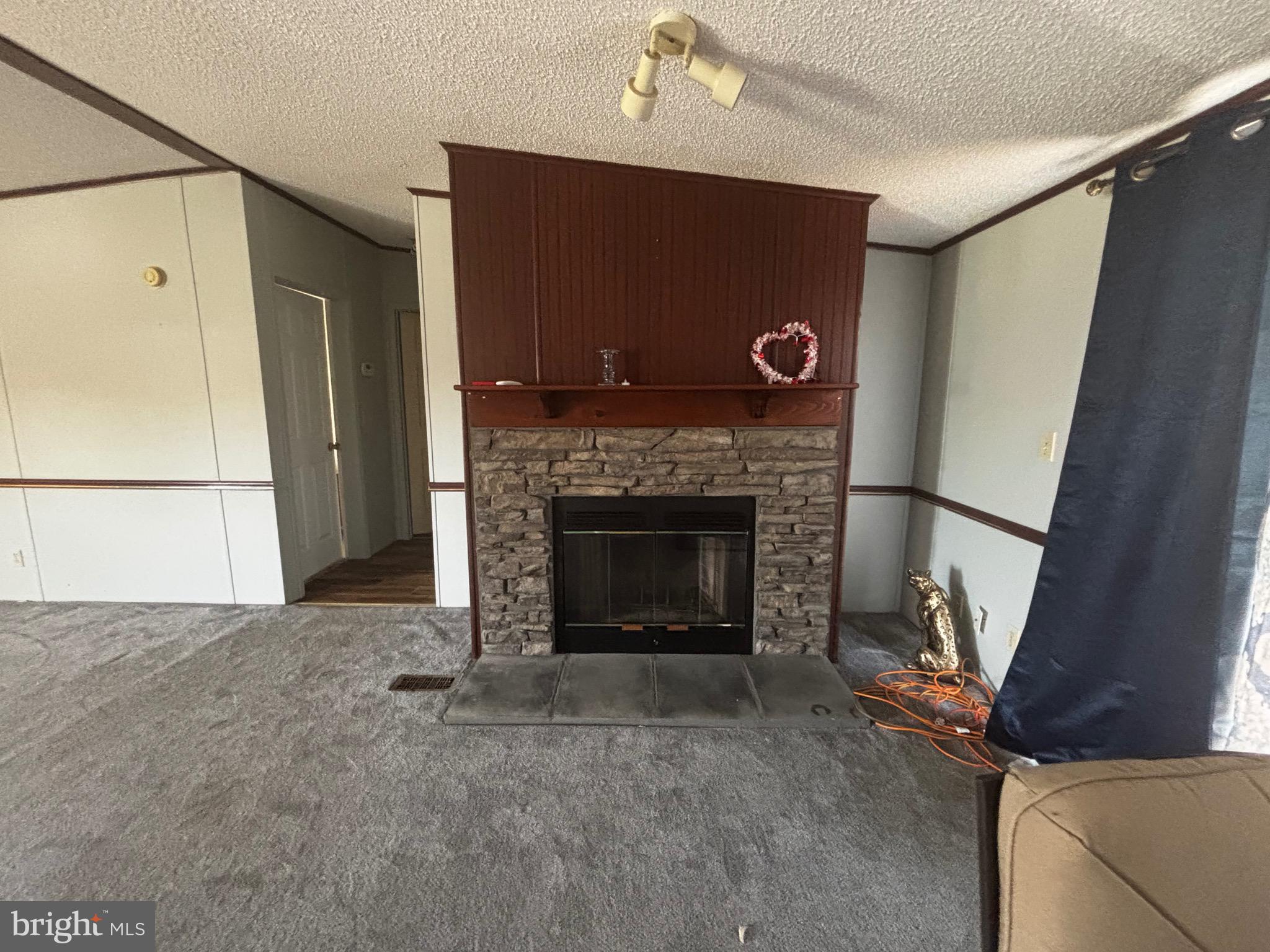 101 Susan Place Dover, DE 19901 - Photo 5 of 8 a living room with a fireplace windows and a fireplace