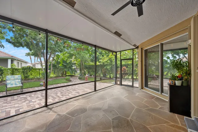 a view of a big room with a large window