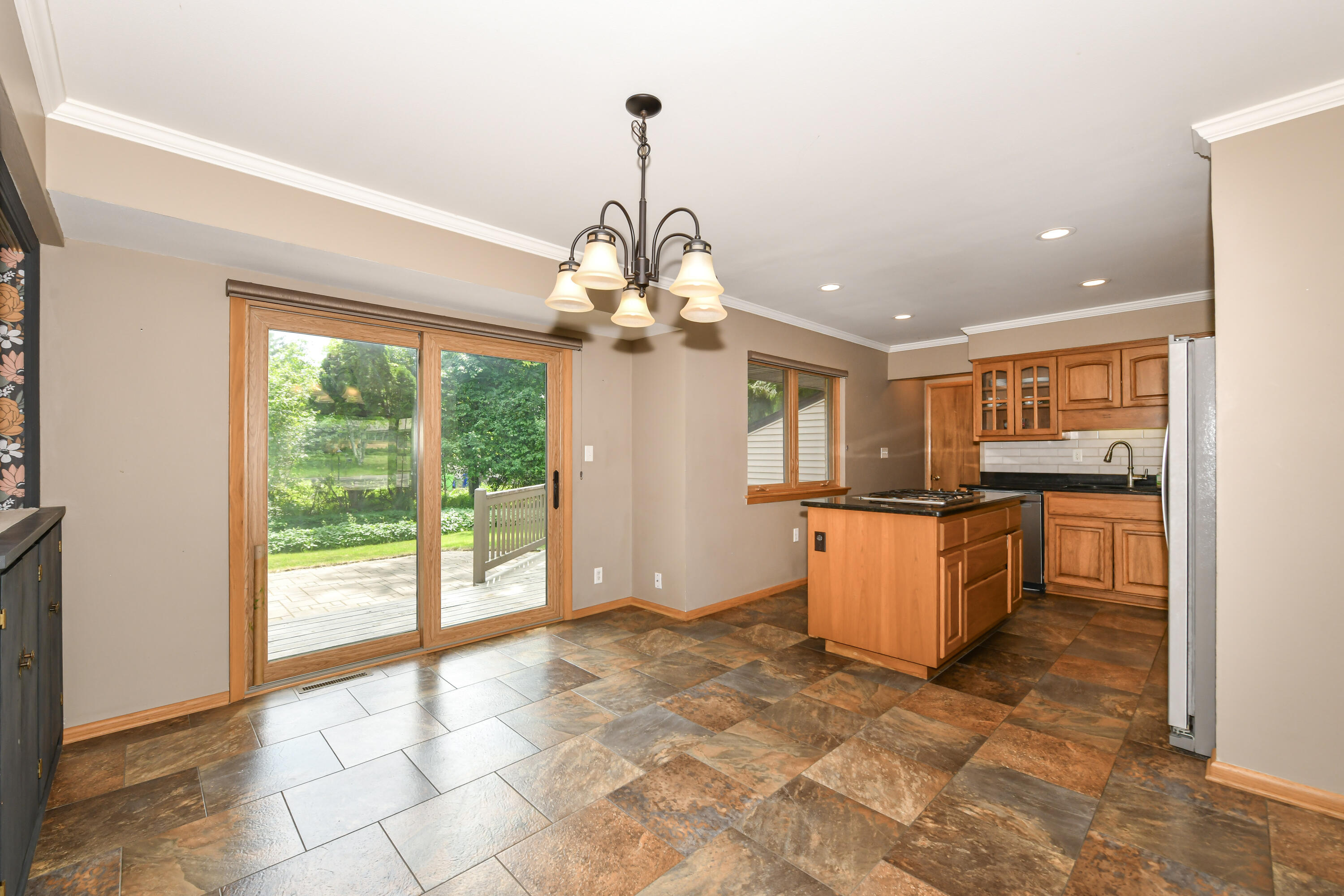 1900 North 166th Street Brookfield, WI 53005 - Photo 12 of 38 Walk out to Deck + Kitchen