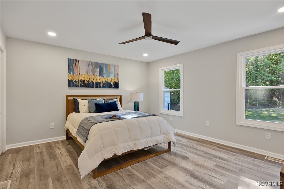 11202 Heathstead Road Chester, VA 23831 - Photo 16 of 50 Bedroom with recessed lighting, wood finished floo
