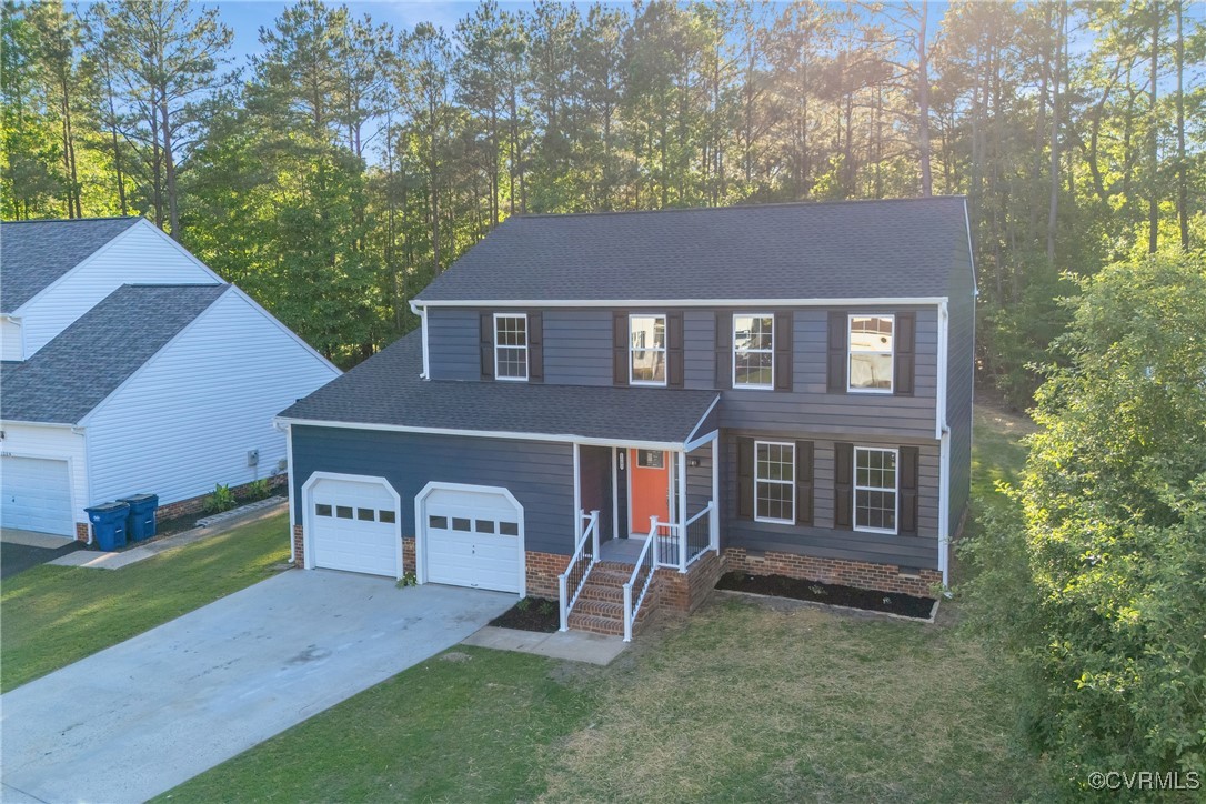 11202 Heathstead Road Chester, VA 23831 - Photo 42 of 50 Colonial inspired home with driveway, roof with sh