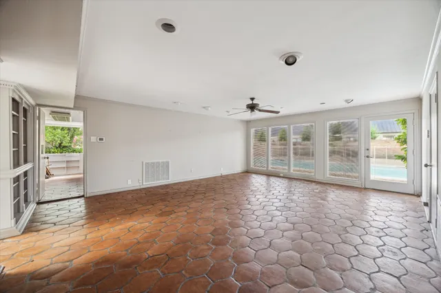 a view of a room with balcony and balcony
