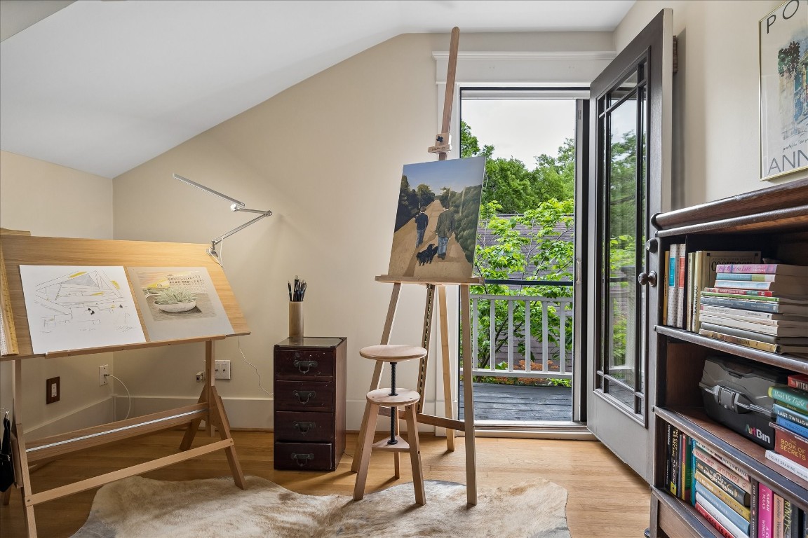 1705 Haver Street Houston, TX 77006 - Photo 19 of 31 Would also be great as a home office or workout room. Tons of natural light and access to the upstairs side balcony.