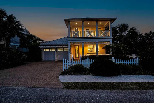 a front view of a house
