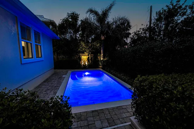 a view of a house with a swimming pool