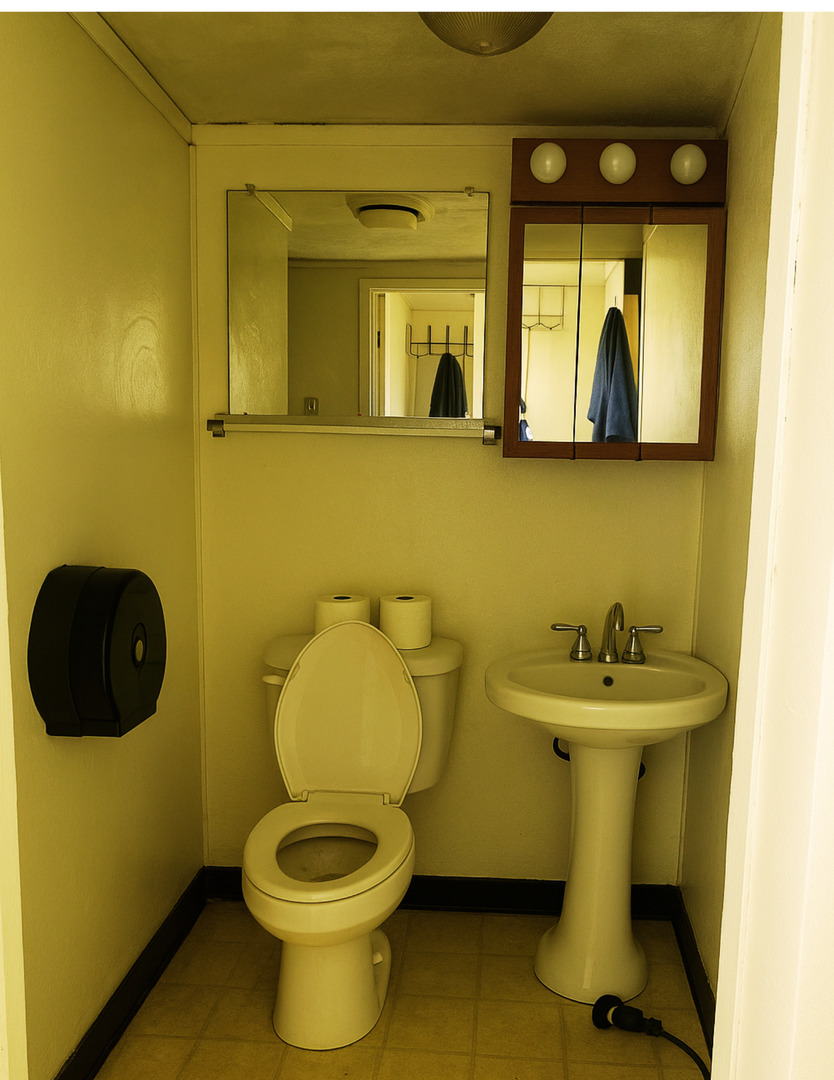 9919 South Charles Street Chicago, IL 60643 - Photo 19 of 19 a bathroom with a toilet sink and mirror