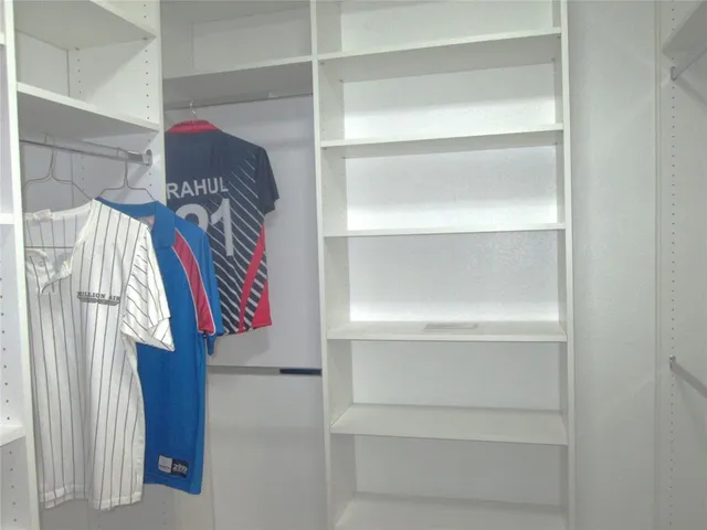 a close view of closet