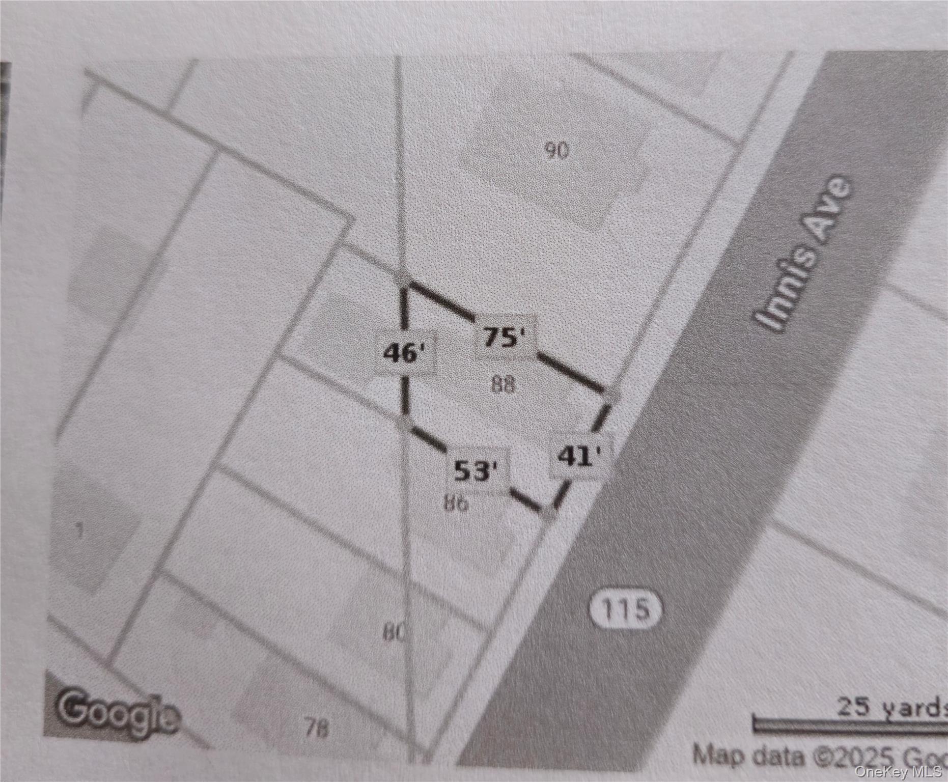 88 Innis Avenue Poughkeepsie, NY 12601 - Photo 20 of 25 map of land/lot