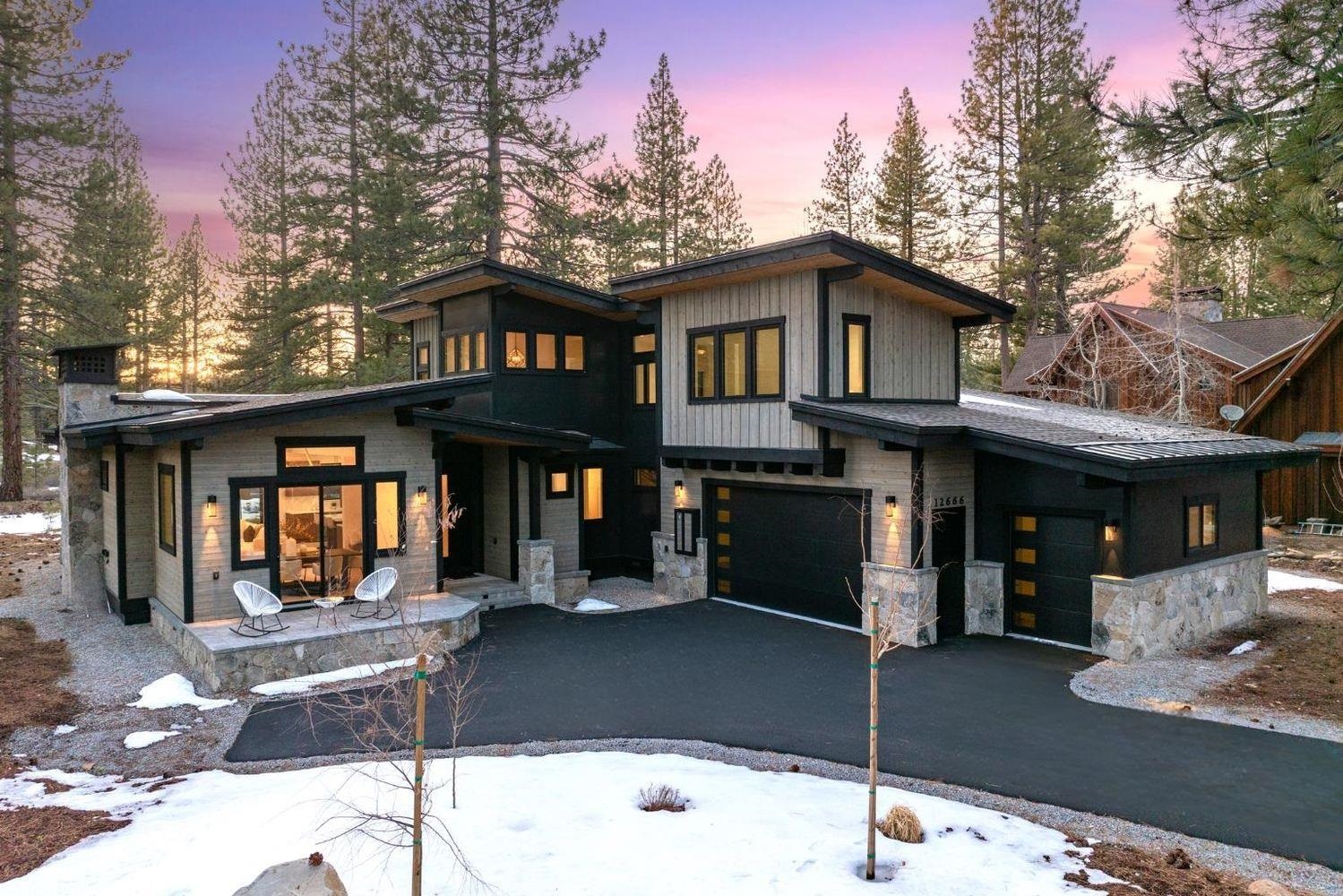 a front view of a house