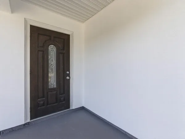 a view of front door