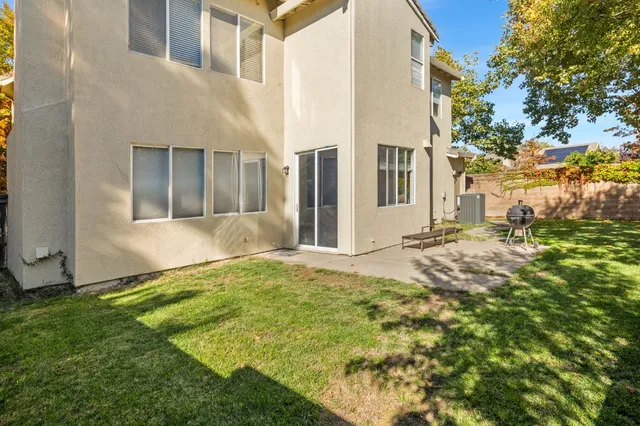 a backyard of a house