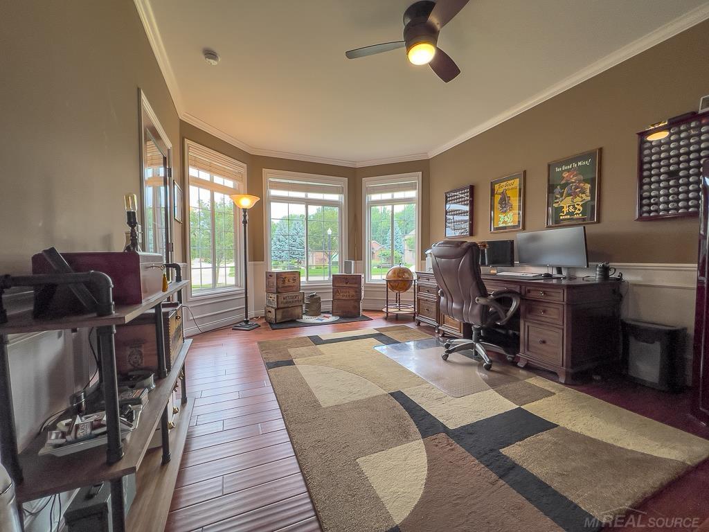 16070 Moore Park Road Macomb, MI 48044 - Photo 19 of 76 Currently used as a home office. Flex space perfect for whatever your lifestyle demands. Office, formal dining, media room, den, home gym, craft/sewing room, 5th bedroom, & more.
