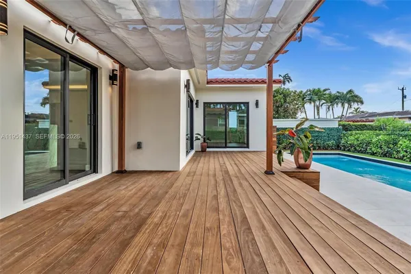 a view of outdoor space yard and swimming pool