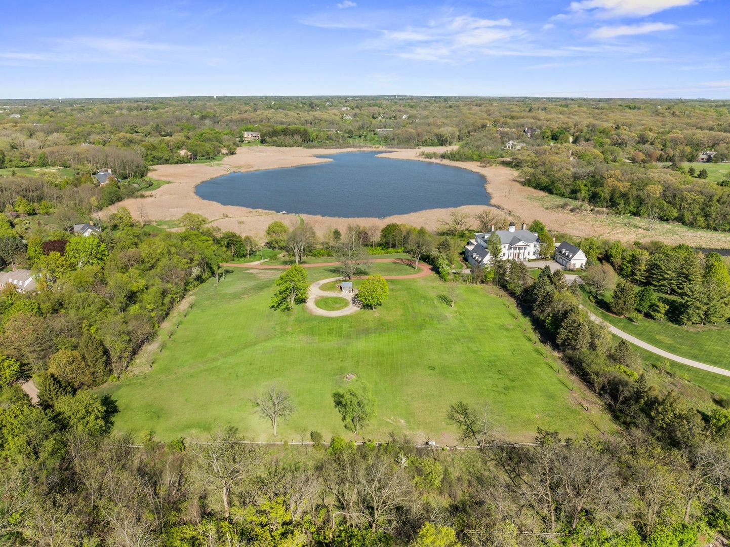 a view of an ocean and beach