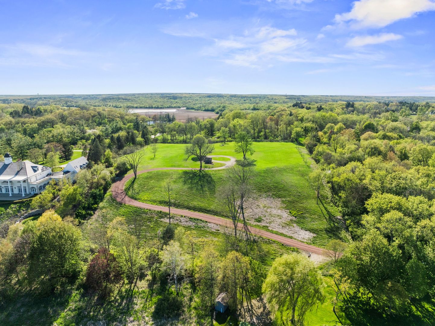 241 Otis Road Barrington Hills, IL 60010 - Photo 3 of 11 an aerial view of residential houses with outdoor space and trees all around