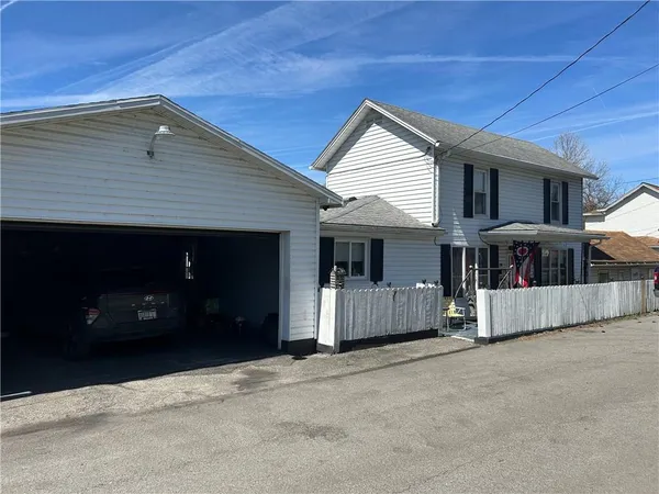 a view of a house with a patio
