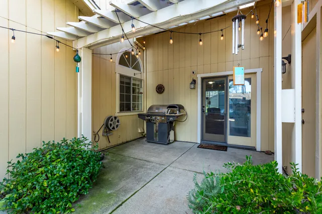 a view of a entryway door of the house