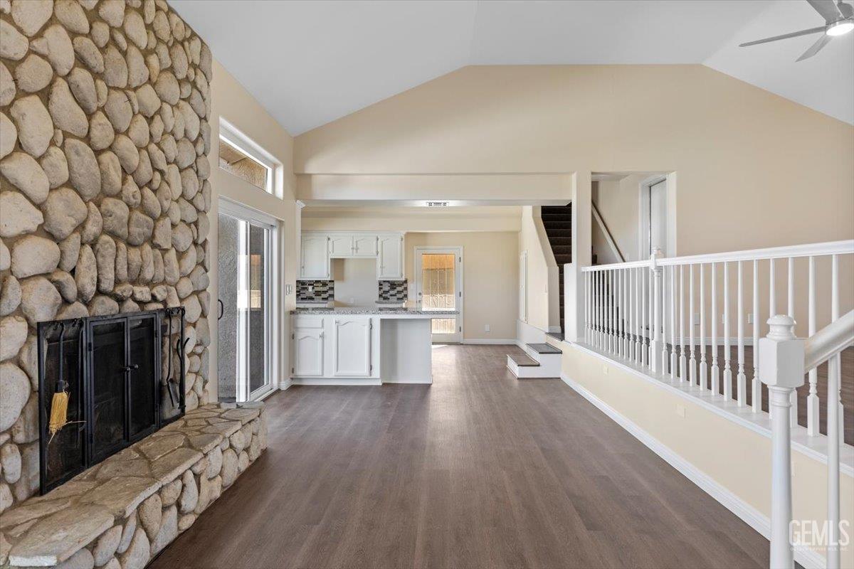 Undisclosed Address Tehachapi, CA 93561 - Photo 9 of 40 a view of a kitchen with wooden floor and a sink