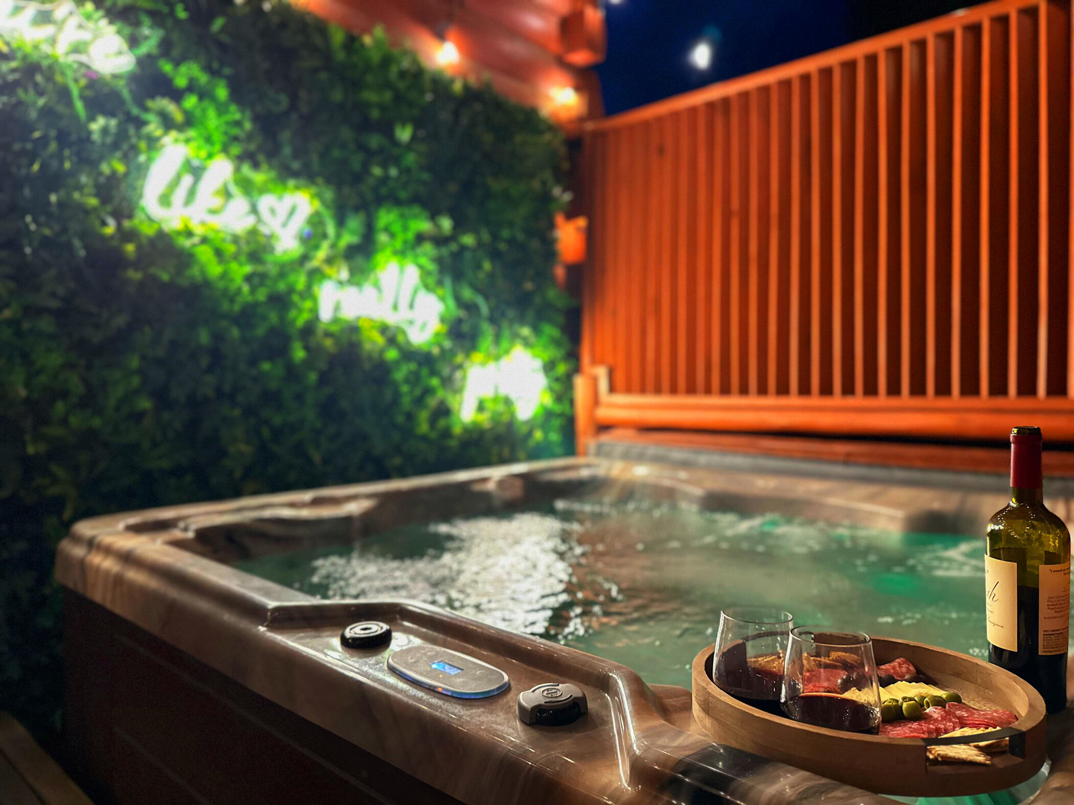 2513 Laurel Point Way Sevierville, TN 37862 - Photo 62 of 81 Hot Tub & Selfie Wall